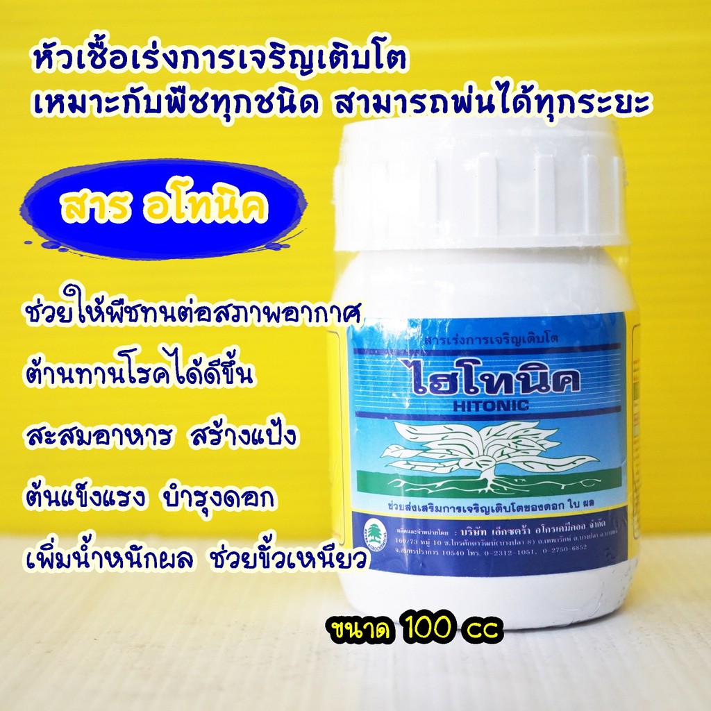 ไฮโทนิค #อโทนิค 100cc  สารกระตุ้นการกินอาหารของพืช ขั้วเหนียว ขยายผล สร้างอาหาร #ซันโทนิค ราคา ถูกที่สุด ดีลบีเคเค รูปภาพหลัก