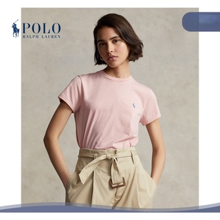 Ralph Lauren เสื้อยืดคอกลม ผ้าฝ้าย สําหรับผู้หญิง RL23359