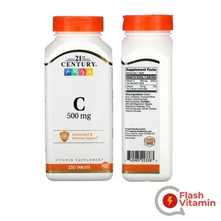 [ พร้อมส่ง] ขวดเล็ก / ใหญ่ 21st Century Vitamin C 500 / 1,000 mg - วิตามิน ซี เสริมภูมิต้านทาน