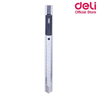 Deli 2058 Metal Small Cutter คัตเตอร์เหล็ก 13 ใบมีด (แพ็ค 1 ชิ้น) ใบมีดคัตเตอร์ คัตเตอร์ อุปกรณ์สำนักงาน คัตเตอร์แบบพกพา