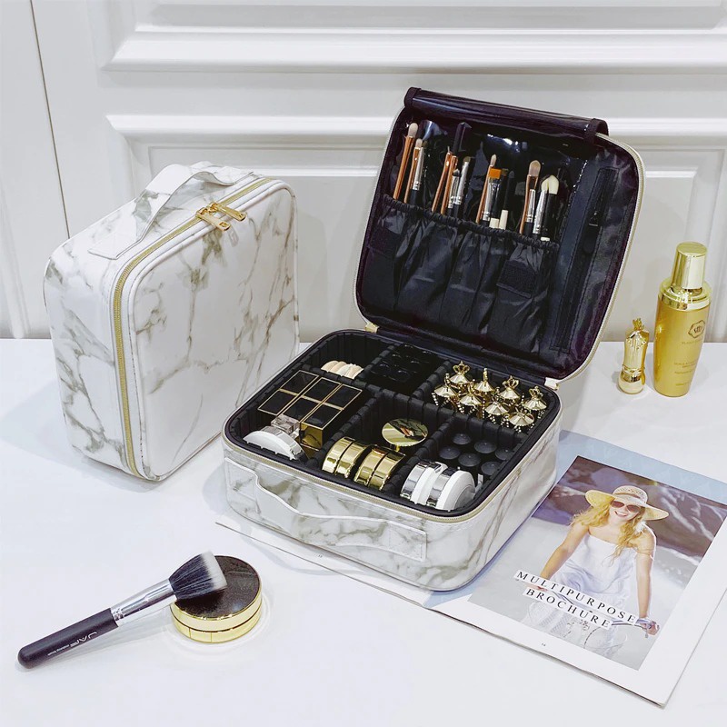 ORIGINAL LUX LUX LARGE PREMIUM WATERPROOF Cosmetic Bag - Make Up Travel Organizer Bag for Women F118