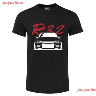 poypaidee 2021 Essv เสื้อยืดผ้าฝ้ายสไตล์เกาหลี R32 Gts Gtr สไตล์เกาหลี เสื้อยืดพิมพ์ลาย