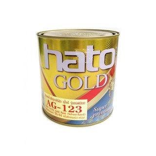 สีทอง HATO AG123 ฮาโต้ (สูตรนํ้ามัน) ทองยุโรป ขนาด 0.946 ลิตร กป. 530.- ag-123/b