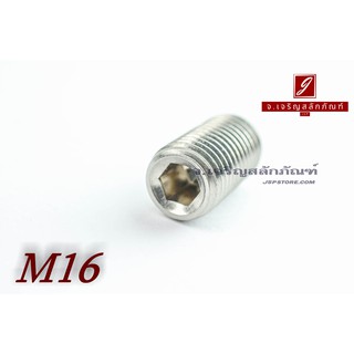 น็อตตัวหนอนสแตนเลส M16x30