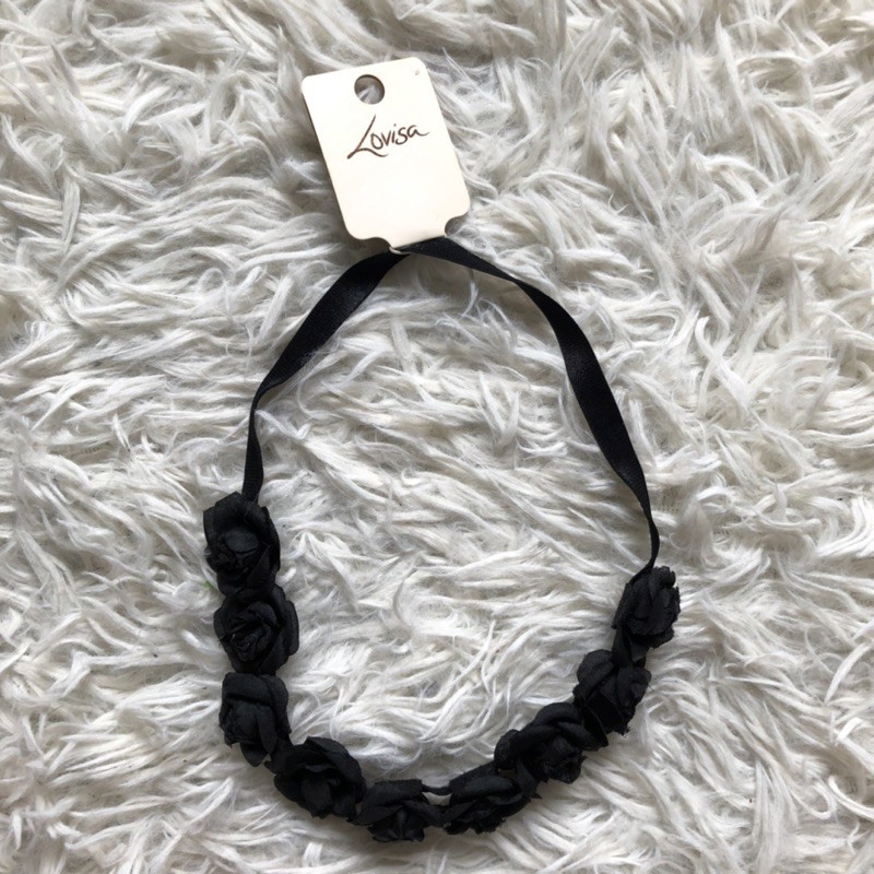 Lovisa Black Flower Crown / Headpice