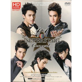 DVD คอนเสิร์ต 4+1 Superstar แผ่นสวย หมาก ปริญ ณเดช มาริโอ้ บอย ปกรณ์ เคน ภูภูมิ