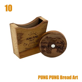 Pung Pung Bread Art :Bread lame Handcraft UFO design with wood stand ที่กรีดลายขนมปัง v.3