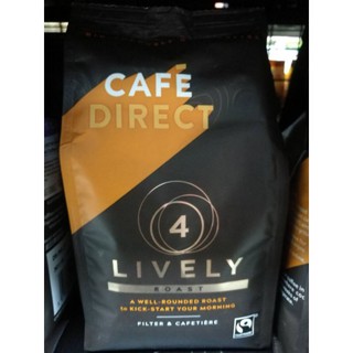 Lively Roast Ground Coffee ไลฟ์ลี โรสต์ กาแฟคั่วบด  4 (CafeDirect TM) 227 g