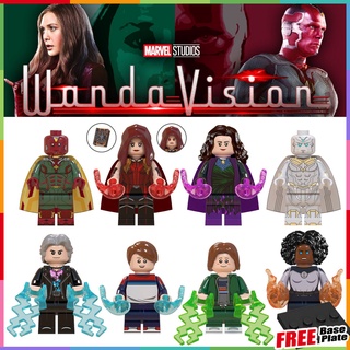 Wanda Vision ฟิกเกอร์ Agatha Harkness White Vision Quicksilver Marvel Bily Tommy ขนาดเล็ก WM6115