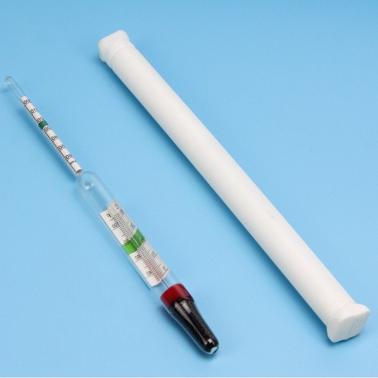 Aquarium Glass Hydrometer with Thermometer Salt Marine Salinity Tester