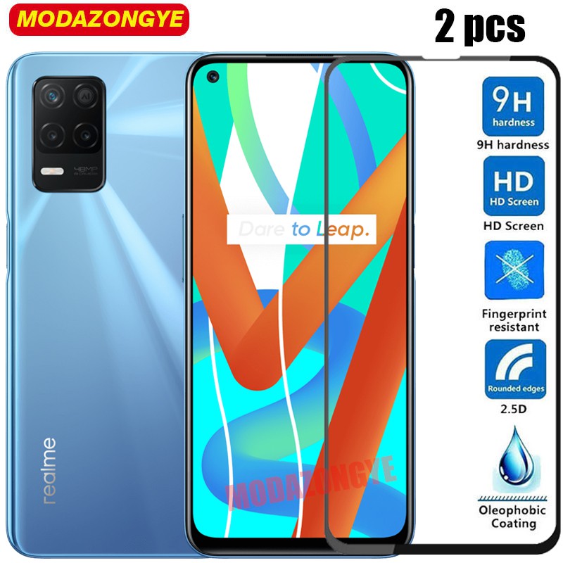 2 Pcs ฟิล์มกระจกนิรภัย เต็มจอ Realme Narzo 50 อุปกรณ์กันรอยหน้าจอ Realme Narzo50 กระจก กระจกนิรภัย