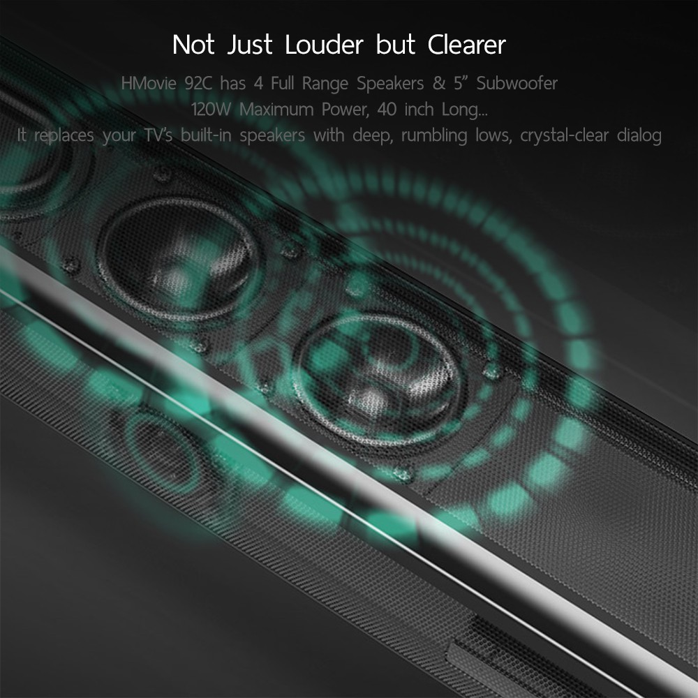 hmovie soundbar 120w