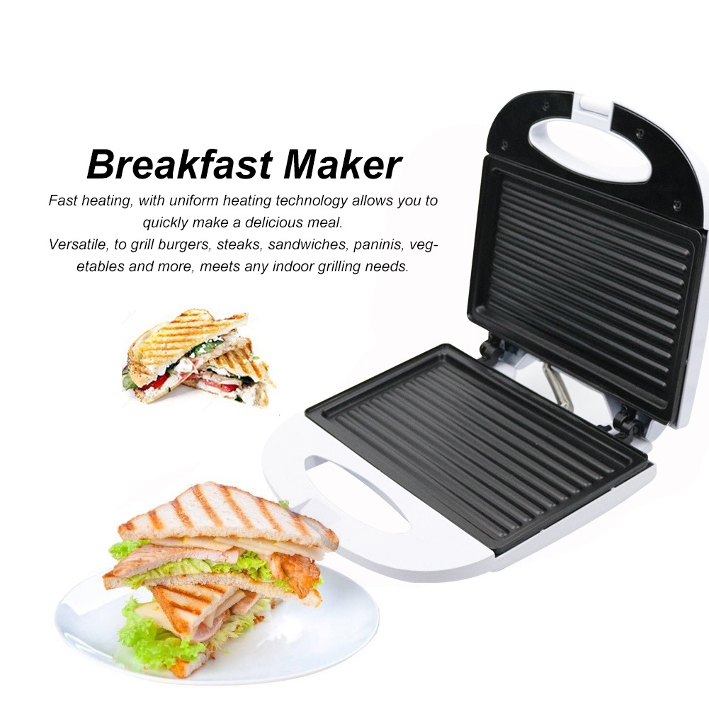 Multifunction Electric Mini Sandwich Bread Maker Grill Panini Breakfast