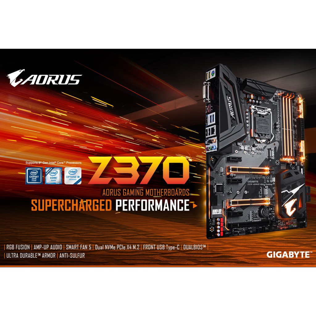 Mainboard INTEL GIGABYTE Z370 AORUS ULTRA GAMING (Socket 1151V2) มือสอง พร้อมส่ง แพ็คดีมาก!!!