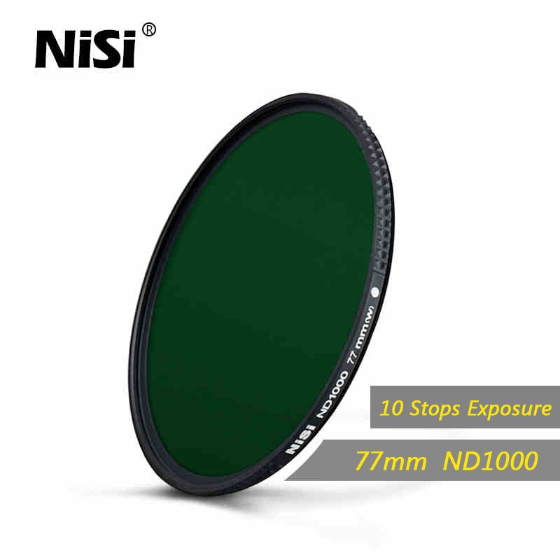 Nisi 77mm Nd1000 Filter Neutral Density Filters Ultra Slim Nd 1000 Gray