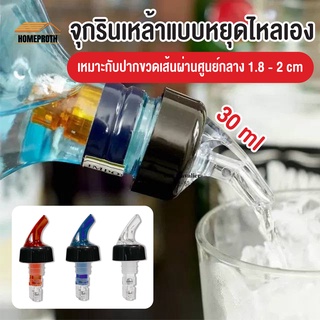 พร้อมส่งhomeproth/ จุกรินเหล้าแบบหยุดไหลเอง ขนาด 30 ml หรือ 1 ออนซ์ รับประกันราคาถูกสุด มี 3 สี