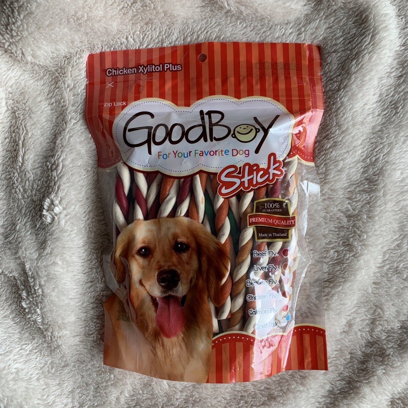 ขนมหหมา ขนมสุนัข goodboy สายรุ้ง รวมรส 250g.