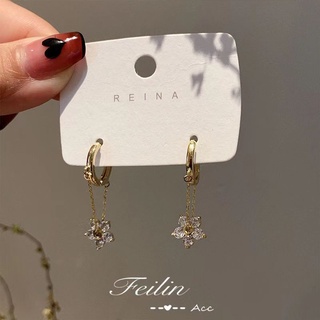 Fashion earrings ต่างหูเงินแท้925 เวอร์ชั่นเกาหลีแฟชั่น Style รูปแบบใหม่ (สินค้าพร้อมจัดส่ง)