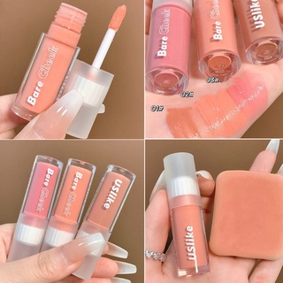 Uslike บลัชออนปัดแก้ม เนื้อลิขวิด สีนู้ด 3 สี บลัชออนเหลวสีหวานน่ารักธรรมชาติ