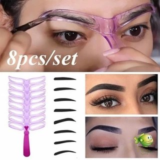 YOYO บล๊อคเขียนคิ้ว เลือกทรงสวยตามต้องการ มีแม่แบบ 8 แบบ eyebrow card