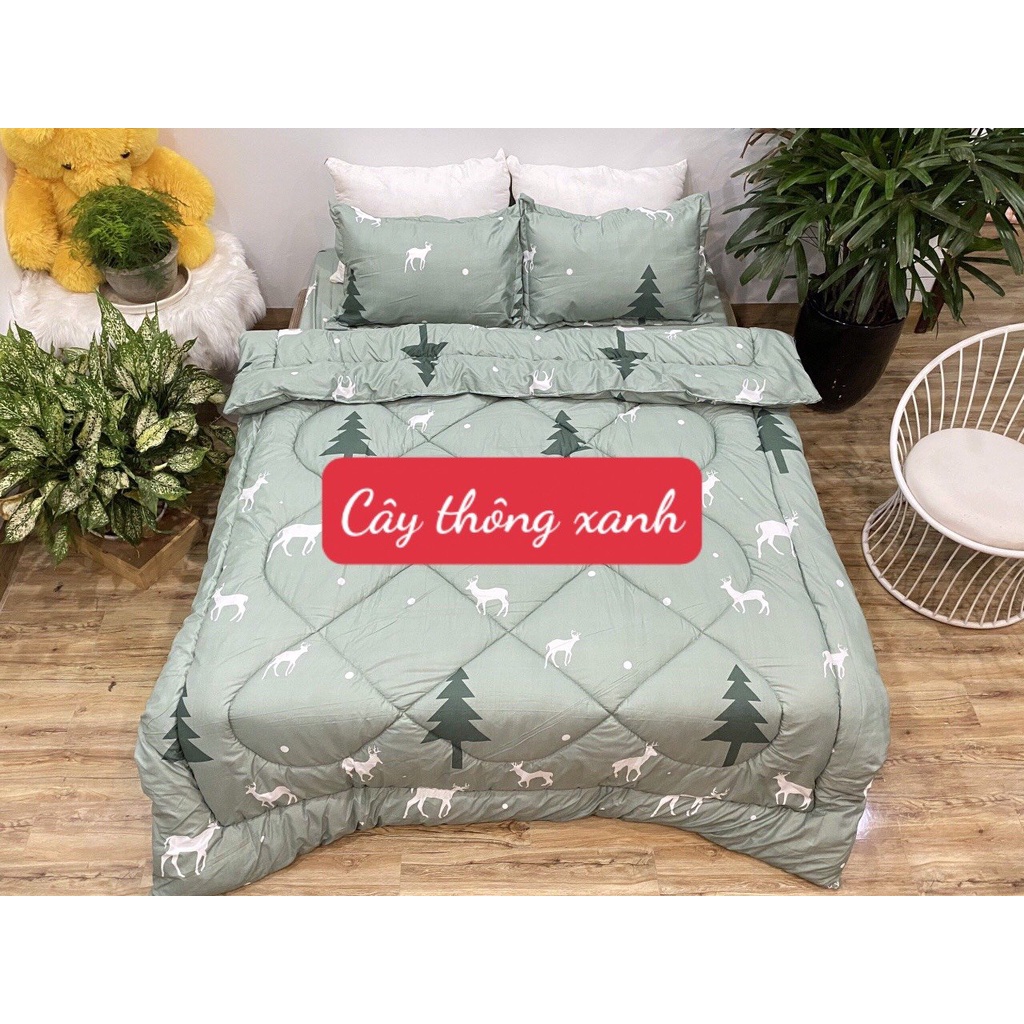 ผ้าห่มเพดานผ้าฝ้าย รุ่นหนา 1m8x2m ผ้านุ่ม เลือกลาย รุ่น GREEN PINE TREE
