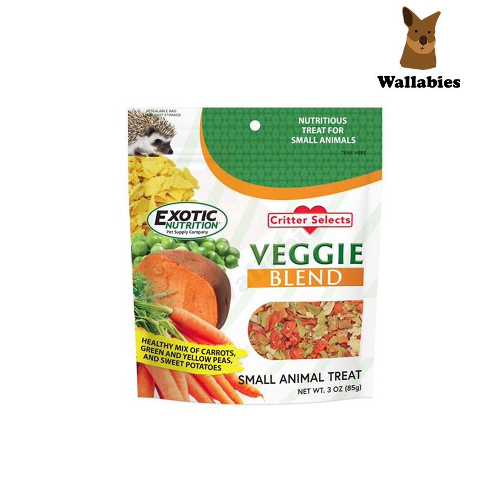 Exotic Nutrition VEGGIE BLEND 85g ขนมผักรวม กระต่าย หนูตะเภา แพรรี่ด็อก ชินชิลล่า
