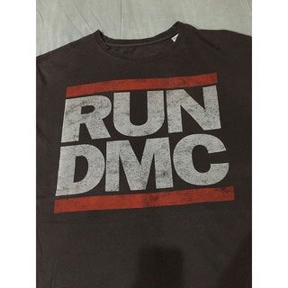 เสื้อยืดผ้าฝ้ายพิมพ์ลายแฟชั่นเสื้อวงมือสอง RUN DMC Size 3XL มือ2