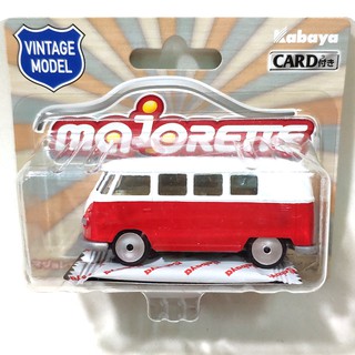 รถเหล็ก Majorette รถตู้ VW สีแดงขาว - VOLKSWAGEN T1 (Red - White) VINTAGE