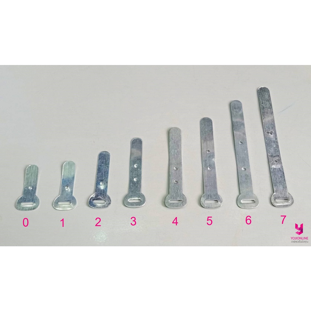 YOJI ONLINE กิ๊ปรัดสายไฟ เข็มขัดรัดสายไฟ อลูมิเนียมแท้ เหล็กรัดสายไฟ ห่อเล็ก