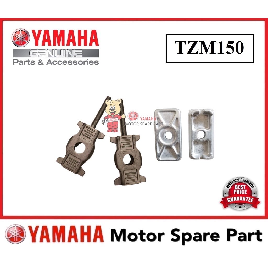 YAMAHA TZM CHAIN ADJUSTER & PLATE 0 ASSY EKOR UDANG PLATE TZM150 TZM 150 TZM-150 YAMAHA