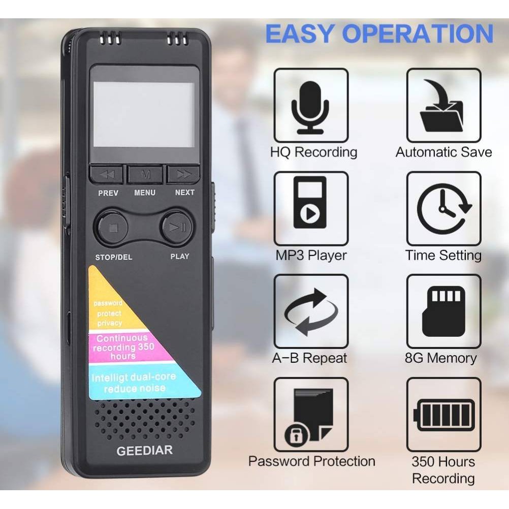 เครื่องบันทึกเสียง GEEDIAR รุ่น GH-700 Digital Voice รูปที่ 3