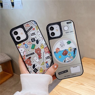 CASETiFY เคสโทรศัพท์มือถือ Tpu ลายหมีสีน้ําตาลกันกระแทกสําหรับ Iphone 13 Pro Max 12 11 Pro Max Xr X Xs Max 6/7/8 Plus Se2020