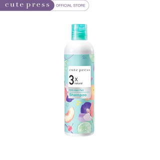 CUTE PRESS แชมพู 3X NATURAL ANTI-HAIR FALL SHAMPOO 300 ml