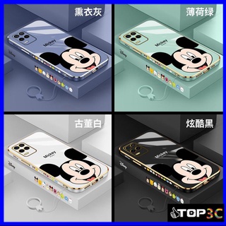 เคส oppo a54 เคส Realme 8 5G เคส Realme 8 pro เคส oppo A92 เคส oppo A55 4G เคส oppo A76 เคส oppo A83 A91 R17 PRO A31 A53 A9 2020 เคส oppoA5 2020  Disney Mickey เคสโทรศัพท์มือถือลายการ์ตูนมิกกี้เมาส์สําหรับ MQ