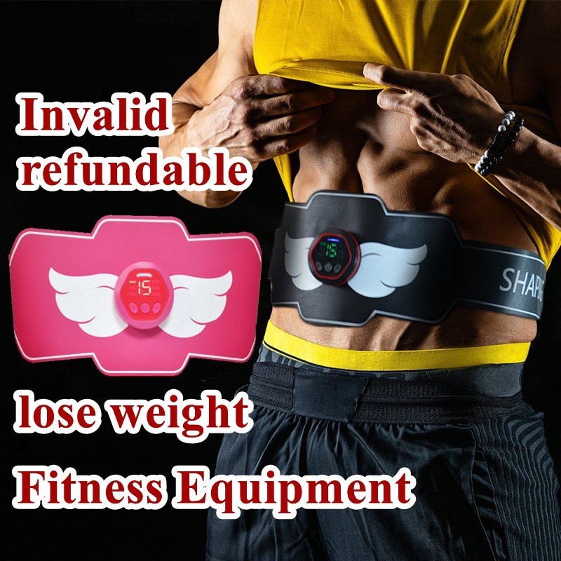 จัดส่งในวันเดียวกันSmart Ems Abs trainer Muscle Stimulator Training Fitness Gear Muscle Abdominal To