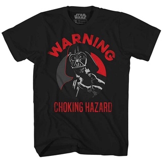 เสื้อยืดพิมพ์ลาย[S-5XL]เสื้อยืดลําลอง แขนสั้น พิมพ์ลายกราฟิก Darth Vader Choking Hazard Empire เข้ากับทุกการแต่งกาย สําห