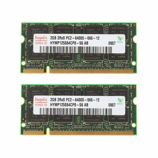 4 Gb ( 2X2 Gb ) ชุด ) สําหรับ Dell Notebook Ddr2 Pc2-6400 S 800 Mhz Ram Memory Ed22