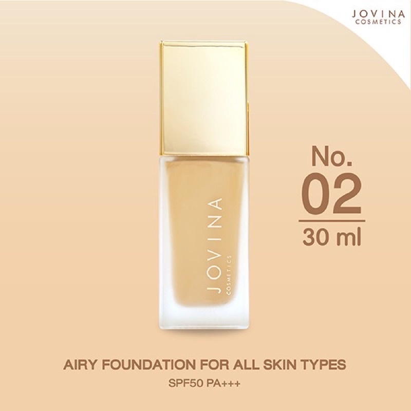 ส่งต่อรองพื้น Jovina เบอร์ 02 ของใหม่ไม่เคยแกะ
