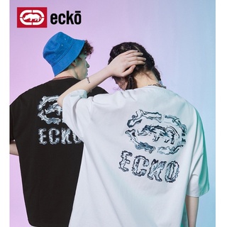 เสื้อยืดคอกลม แขนสั้น พิมพ์ลายโลโก้ ecko rhino แฟชั่นฤดูร้อน สําหรับคู่รัก