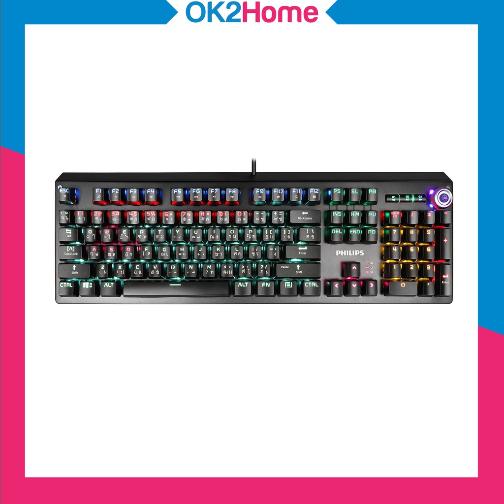 Philips SPK8601 Gaming Keyboard Mechanical คีย์บอร์ดแมคานิคอล RED Switch