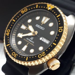 SEIKO PROSPEX TURTLE BLACK-GOLD SPECIAL SRPD46K1