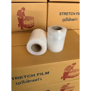 ฟิล์มยืดไซส์ตัด Stretch Film หนา 15 - 40 ไมครอน กว้าง 10 ซม. ยาว 300 เมตร!!