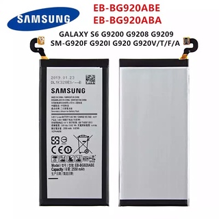 แบตเตอรี่แท้ สำหรับ SAMSUNG Galaxy S6 G9200 G9208 G9209 G920F G920 G920V/T/F/A/I EB-BG920ABE EB-BG920ABA + เครื่องมือ