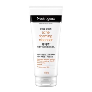 Neutrogena นูโทรจีนา ดีพ คลีน แอคเน่ โฟม คลีนเซอร์ 100,175 กรัม