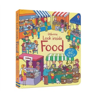 [พร้อมส่ง] หนังสือเปิดปิด Lift-The-Flap / Usborne look inside the food ไขความลับในจานอาหาร