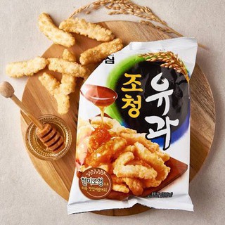 nongshim cho chung u-gua rice snack ขนมอบกรอบเกลียวเคลือบไซรัป 조청유과