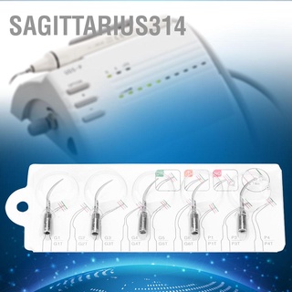 Sagittarius314 หัวขูดหินปูน แบบอัลตราโซนิก 5pcs เคล็ดลับการทำงาน P1 อัลตราโซนิกเครื่องสะอาดทันตกรรมเคล็ดลับการทำงานทันตกรรมเคล็ดลับการทำความสะอาดทันตกรรมเคล็ดลับ