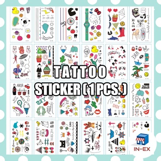 INEXSHOP - สติ๊กเกอร์แทททูแบบมินิมอล สติ๊กเกอร์แทททู แทททูน่ารัก sticker tattoo 1 ชิ้น