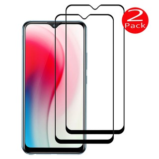 2PCS กระจก VIVO Y12 Tempered Glass Full Cover Screen Protector VIVO Y15 Y 17 กระจกครอบเต็ม ป้องกันหน้าจอ