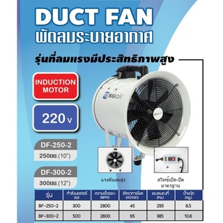 BF-300-2 พัดลมดูดเป่า 12" (เครื่อง) BIGAIR